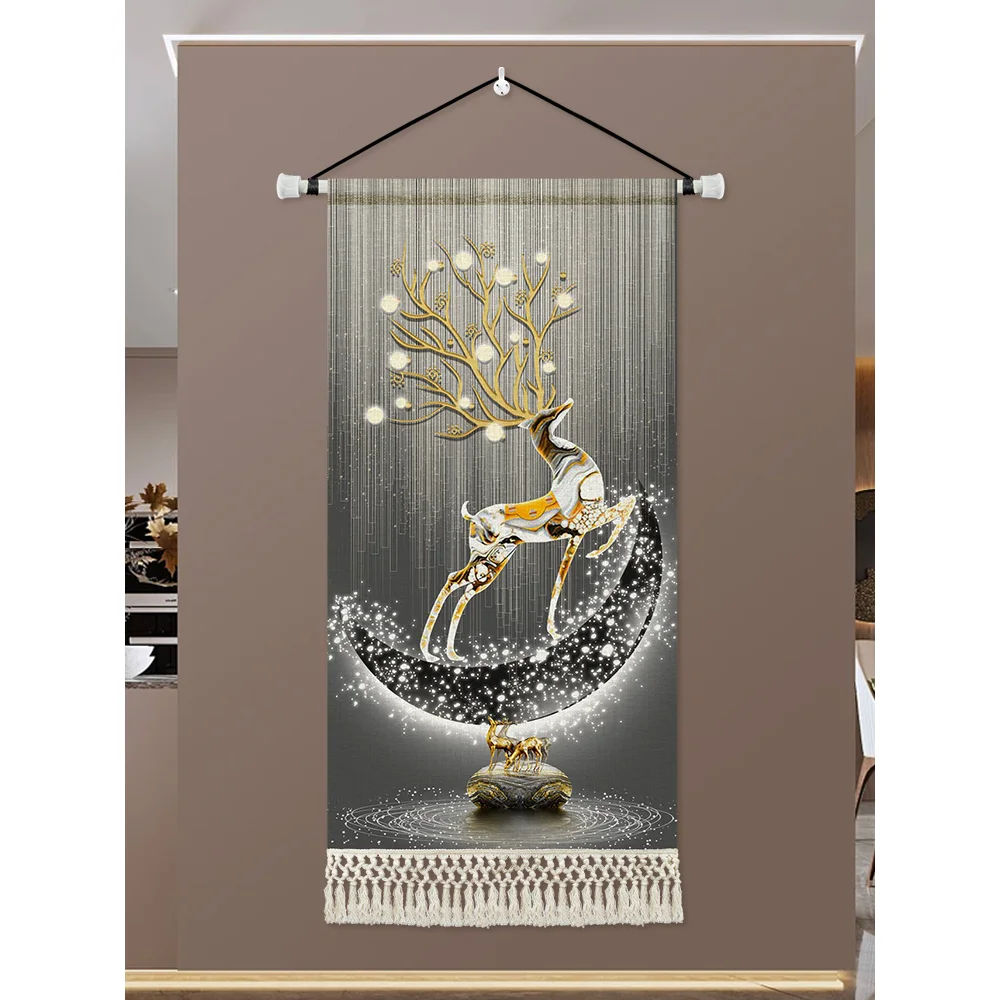 

Декор для входа гобелен Современная гостиная коридор настенный ковер Вертикальная висячая ткань живопись декор комнаты эстетические плакаты