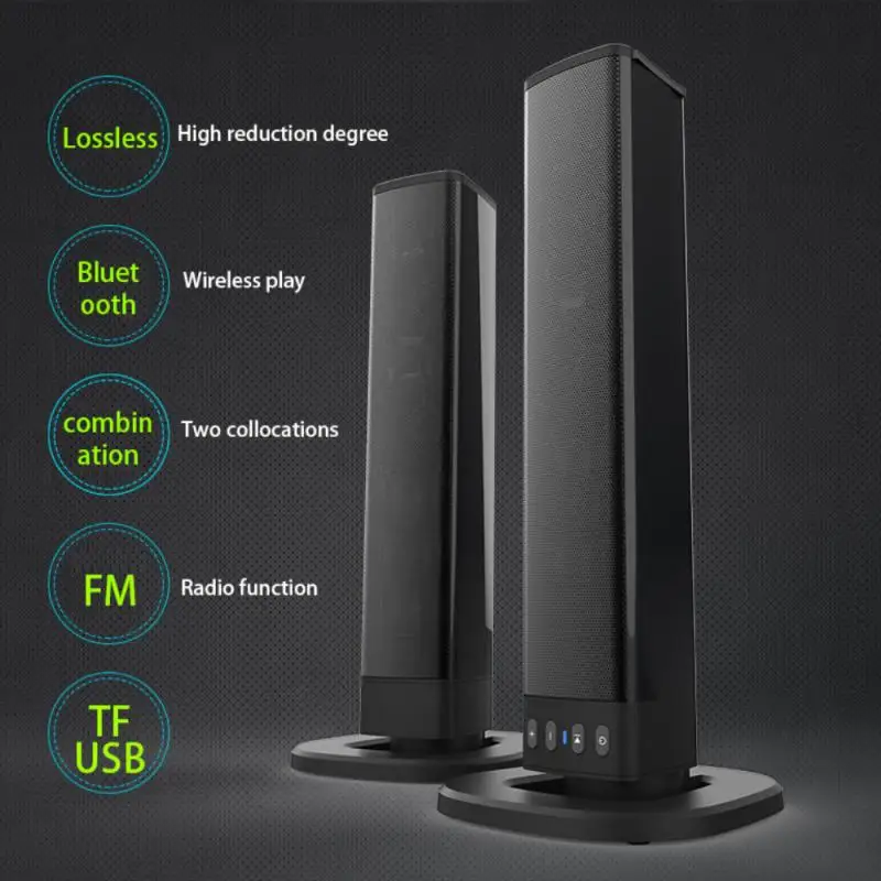 

Беспроводной Bluetooth-динамик, компьютерный динамик для ТВ, саундбар, сабвуфер, радио, музыкальный центр, бумбокс, звуковая система для домашне...