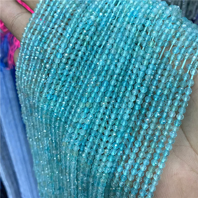 Бусины кошачий глаз из натурального циркона 2 мм граненые бусины для рукоделия