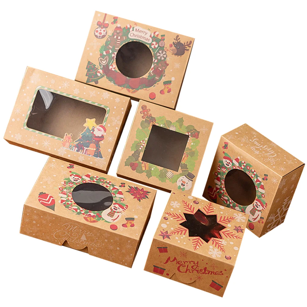 

Christmas Candy Boxes Food Storage Box Adorable Gift Wrapping Box Random Pattern