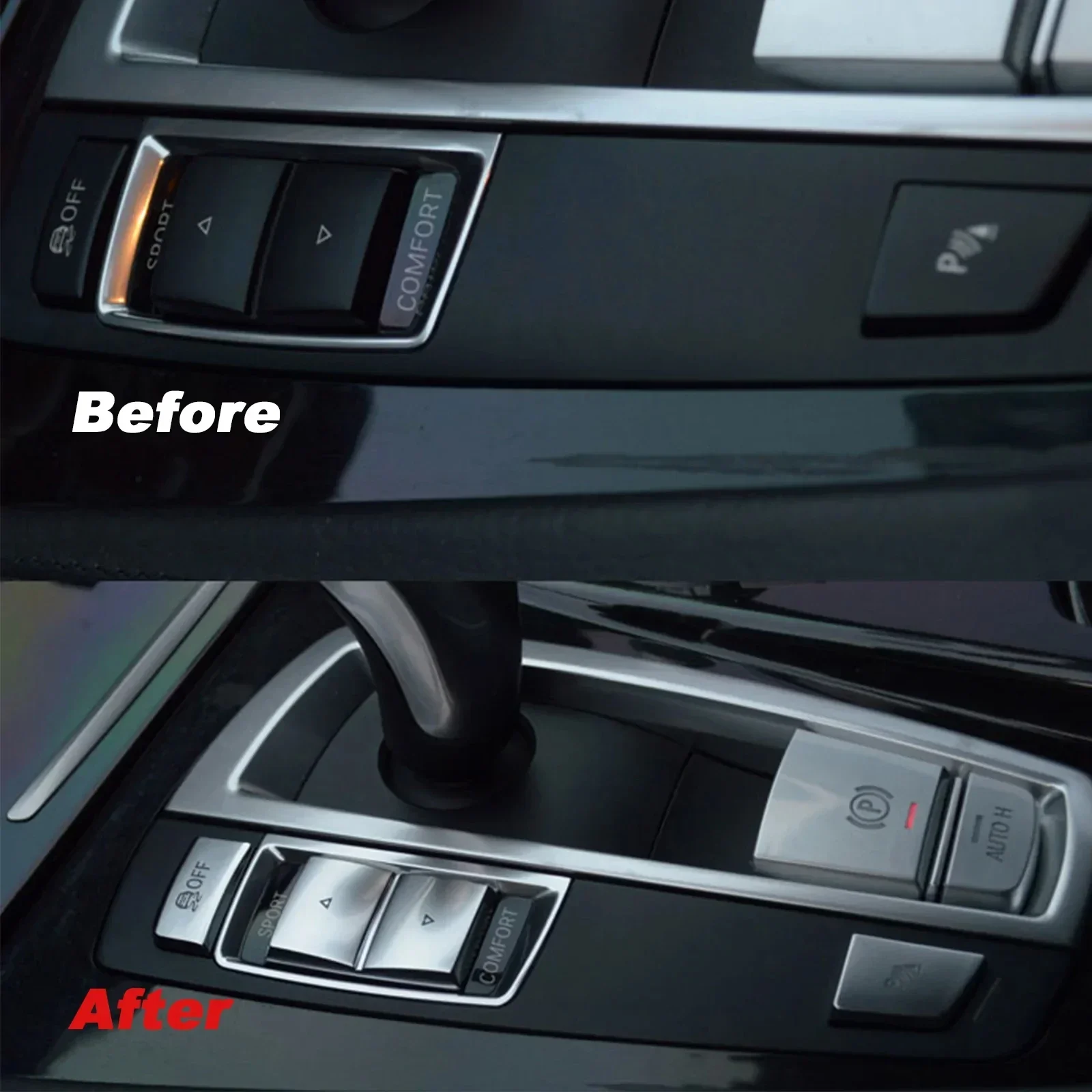Для BMW 5 6 7 серии X3 F25 X4 F26 F10 F01 F02 спортивный режим хромированная функция