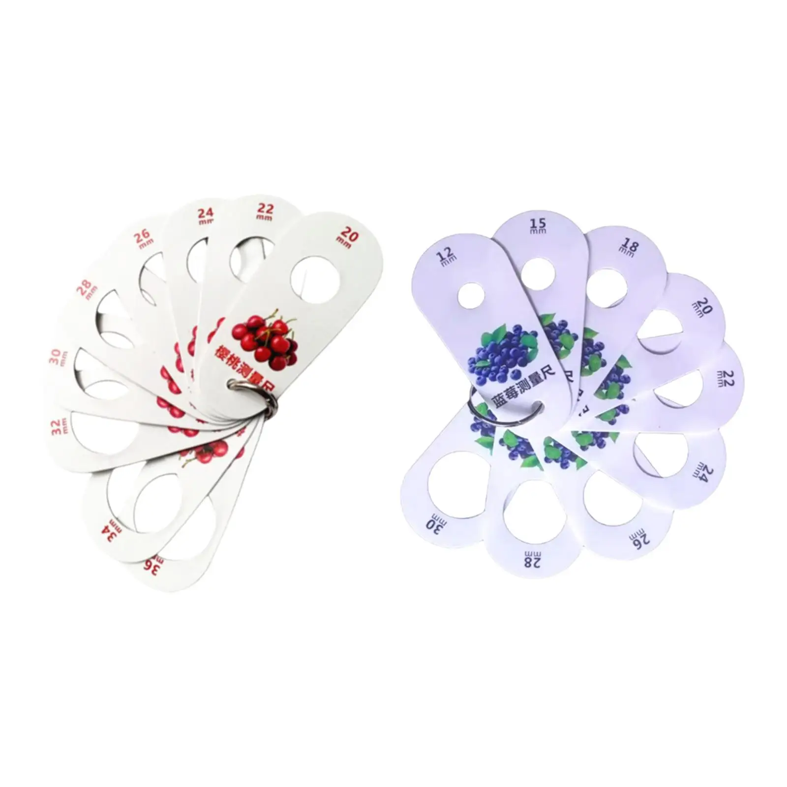 Linijka do owoców Elastyczna przenośna wygodna linijka pomiaru Suwmiarka wiśni jagód świeżych
