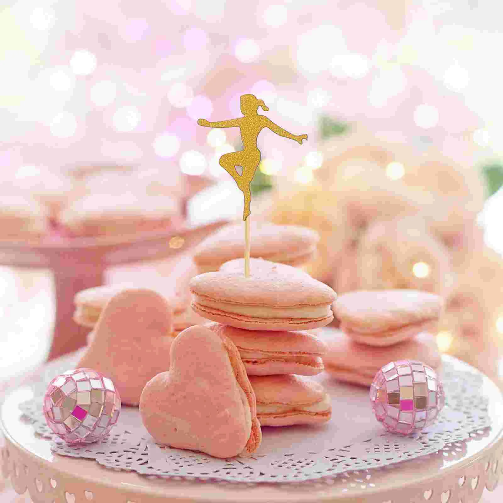 24 шт. топперы для торта аэробики кексов выбор дня рождения яичного пирога йоги