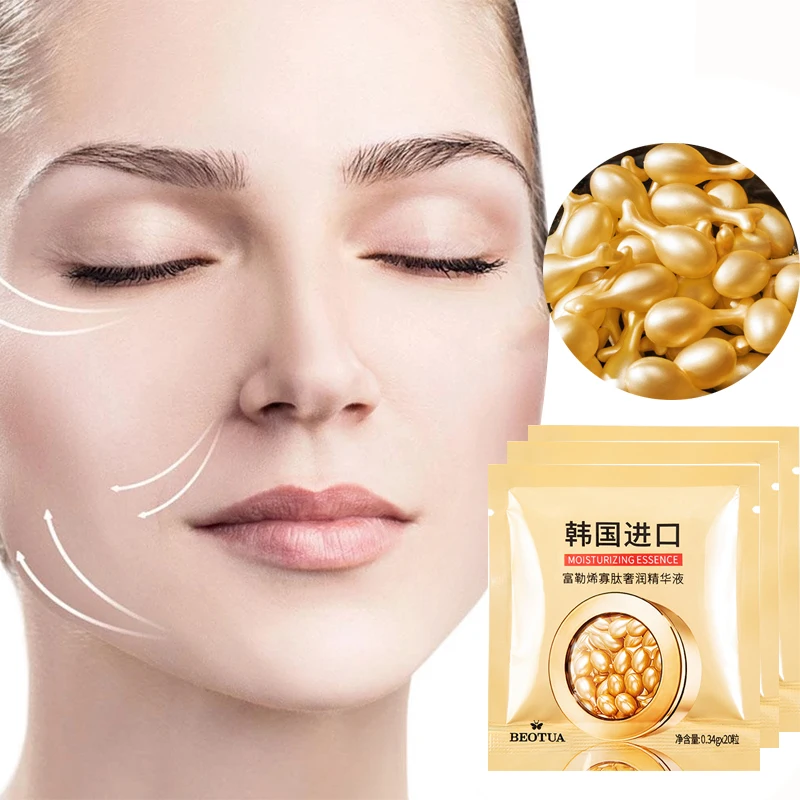 

20pcs/bag Whitening Face Serum Collagen Capsules Serum Acne Treatment Anti-Aging Wrinkle Face Moisturizer Firming Face Cream