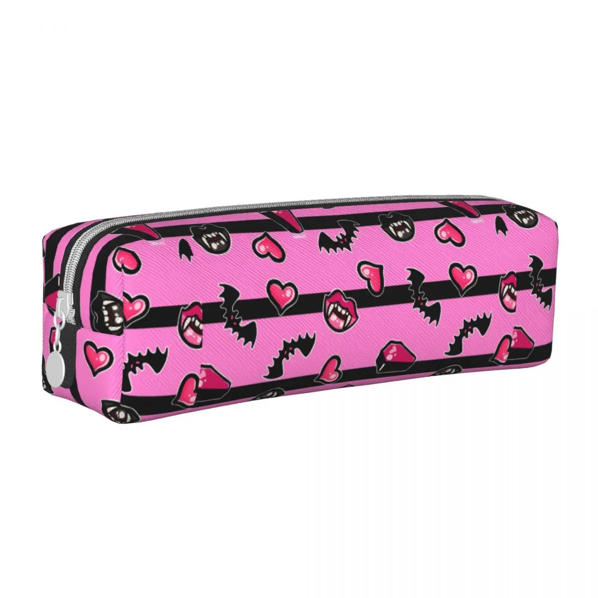 

Pink Vampire Pencil Case Draculaura Monster High Pencilcases Pen Holder for Girls Boys Big Capacity Bag Students Accessories