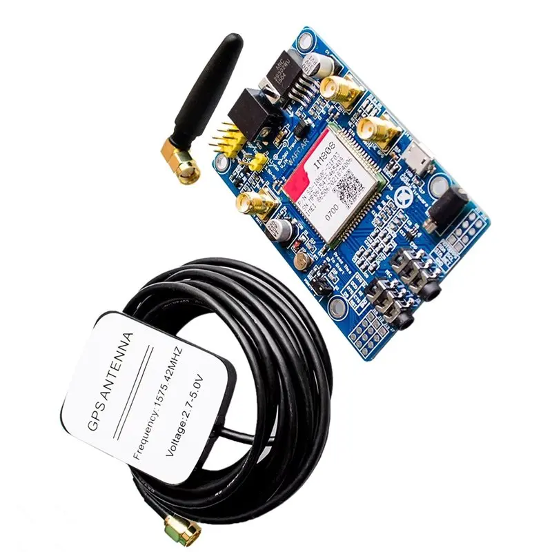 Фото Новинка: GSM-модуль для SIM808, плата разработки GSM GPRS GPS с антенной GPS IPX SMA для Raspberry Pi №5