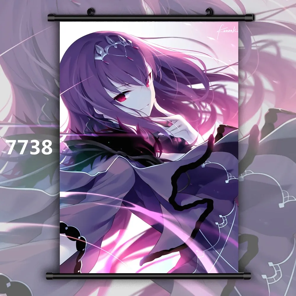 Fate Grand Order Assassin Scathach Skadi аниме постер современный стиль холст принт без рамы