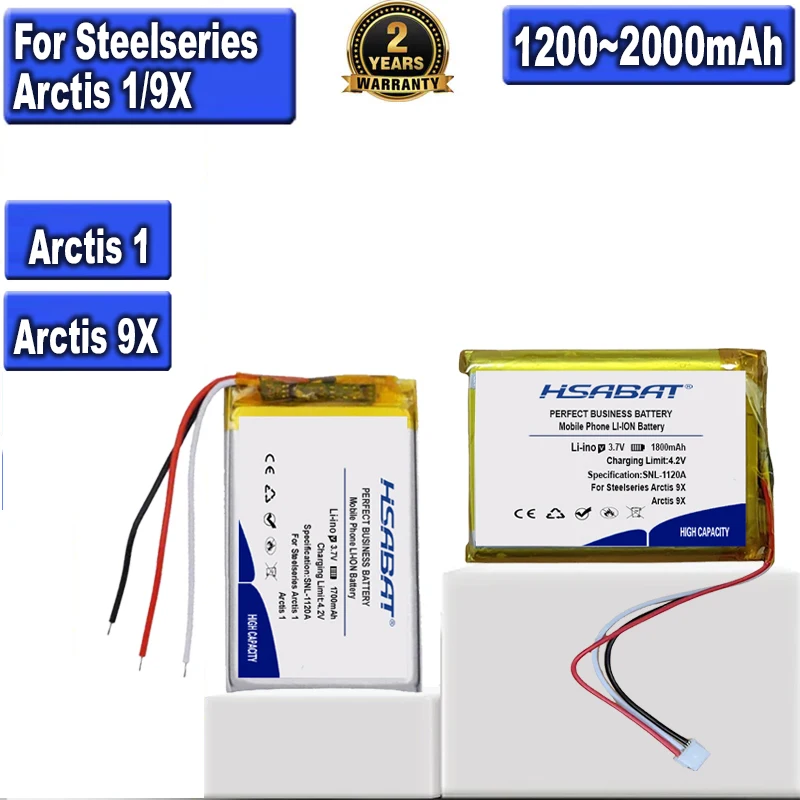 CELLONIC 1x Batteria compatibile con SteelSeries Arctis Pro Wireless | 1x, (900mAh-3.7V-Ioni di Litio), Headset / Auricolare / Cuffie Batteria per SteelSeries Arctis Pro Wireless, 160240 CELLONIC 1x Batteria compatibile con SteelSeries Arctis Pro Wireless | 1x, (900mAh-3.7V-Ioni di Litio), Headset / Auricolare / Cuffie Batteria per SteelSeries Arctis Pro Wireless, 160240
