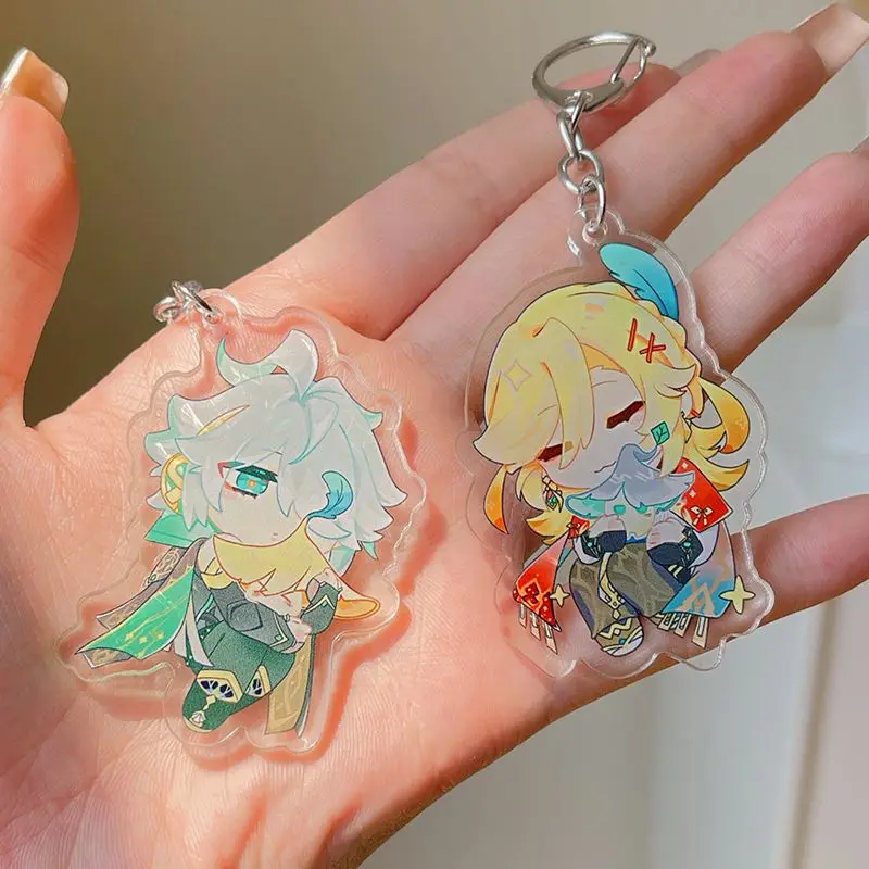 

Genshin Impact Alhaitham Kaveh Cute Cartoon Toy Game Periphery Keychain Pendant Kawaii Schoolbag Decoration Kid Christmas Gift