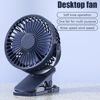 high quality portable small cooling ventilador usb wind power handheld clip on mini fan convenient and ultra quiet personal fan
