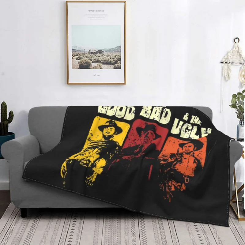 

The Good The Bad The Ugly Plush Blanket movie tv cool Creative Throw Blankets for Home 200x150cm Rug Piece