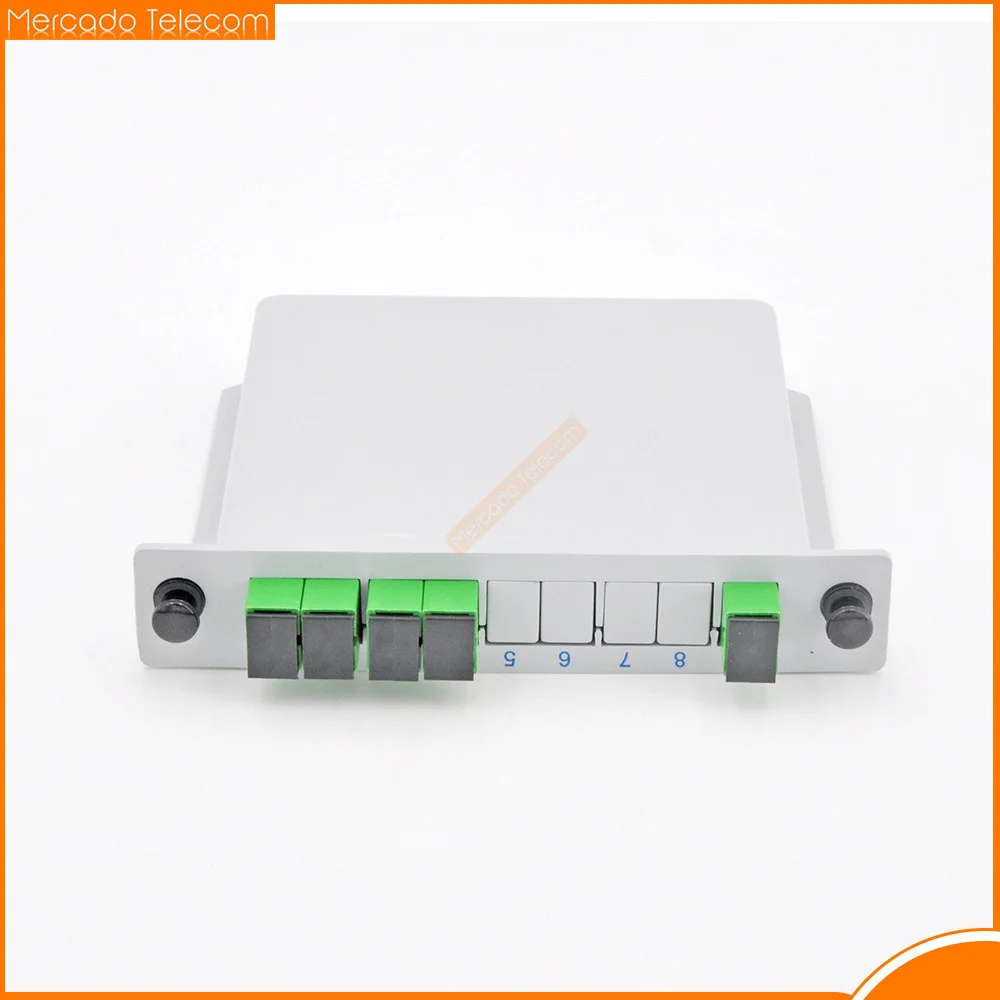 10pcs/Lot SC APC PLC 1X4 Splitter Fiber Optical Box FTTH PLC Splitter Box with 1X4 Planar Waveguide Type Optical Splitter