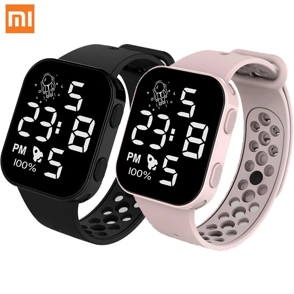 

XIAOMI Couple Watch Digital Lover Watches For Women Men 30M Waterproof Wristwatch Sport LED Mens Watch For Electronic Clock