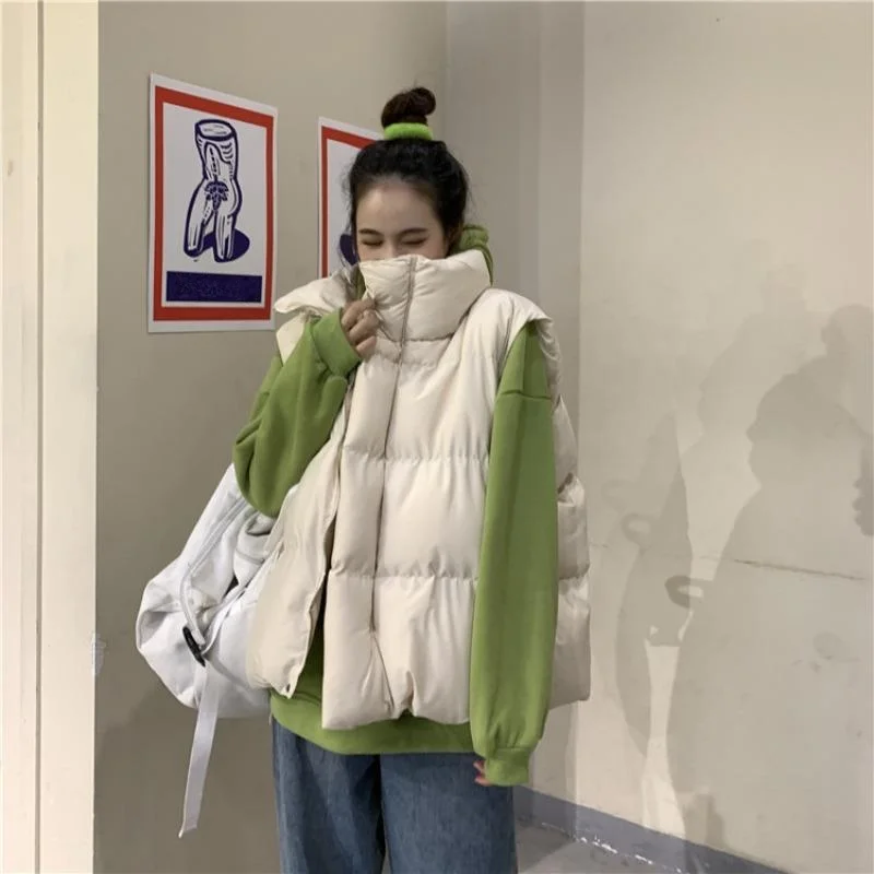 Internet Celebrity Short down Coat Vest Women's Winter 2022 New Loose Cotton-Padded Coat Slimming Thickened Cotton-Padded Coat