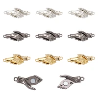 15pcs handshake alloy magnetic clasps mixed color metal necklace bracelet end findings connectors diy jewelry making accessories