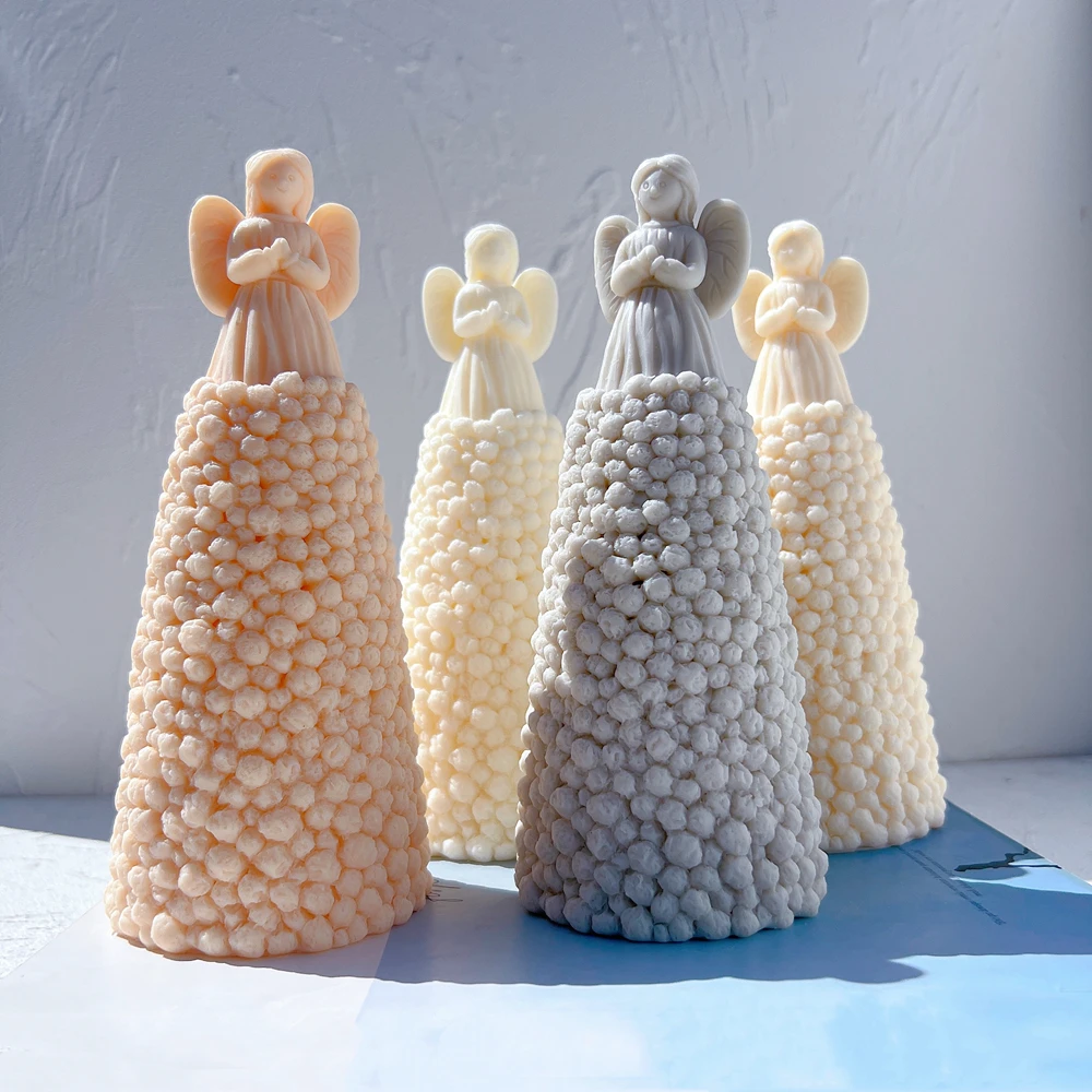 Фигурка ангела по молитву силиконовая форма художественная скульптура для свечи