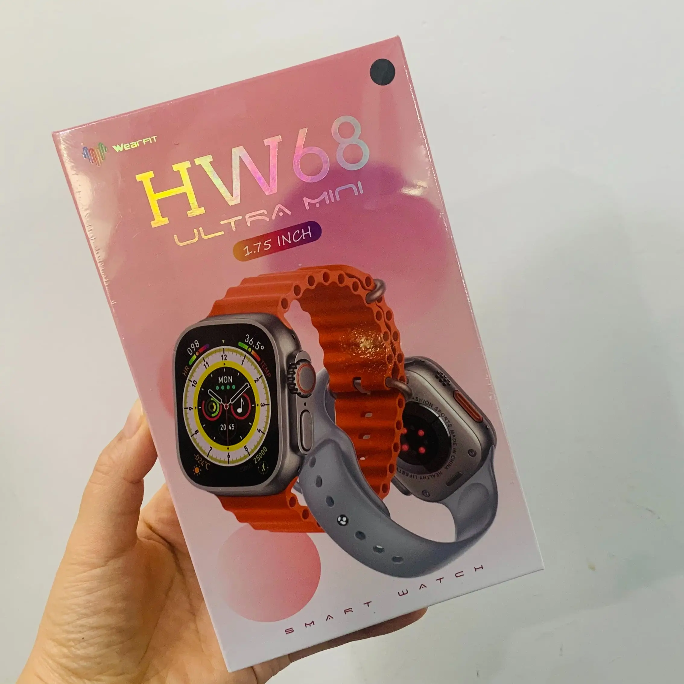 

Новинка, оригинальные Смарт-часы HW68 Ultra mini, 41 мм, Версия 8