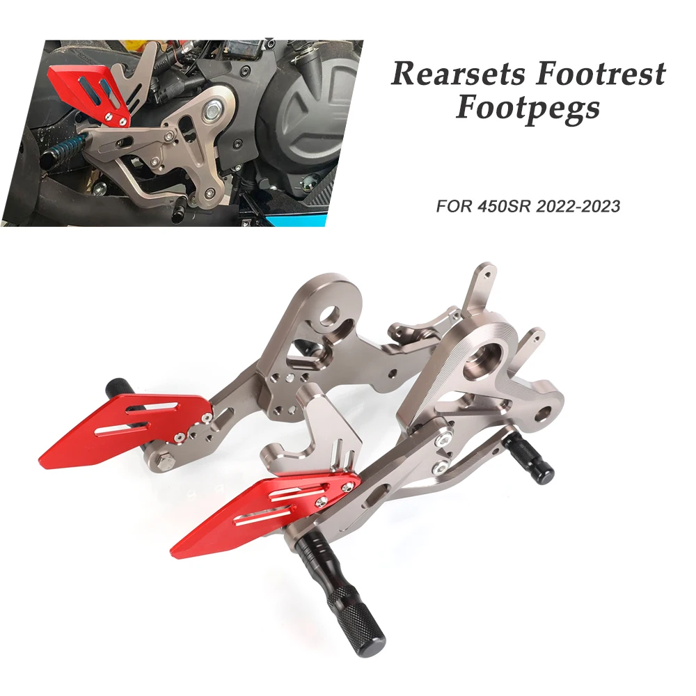 

Rearsets Footrest Footpegs Foot pedal FOR CFMOTO 450SR 2022 2023 Foot Pedal Motorcycle Accessories 450sr CNC Aluminium 450 SR