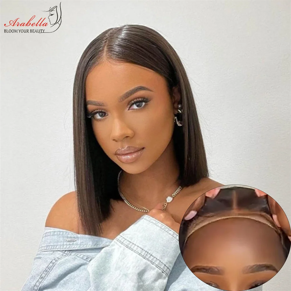 

Pre-Plucked Glueless Human Hair Ready to Wear 13x4 Lace Front Human Hair Wigs 5x5 Closure Lace Wigs Brazilian Remy Human Hair