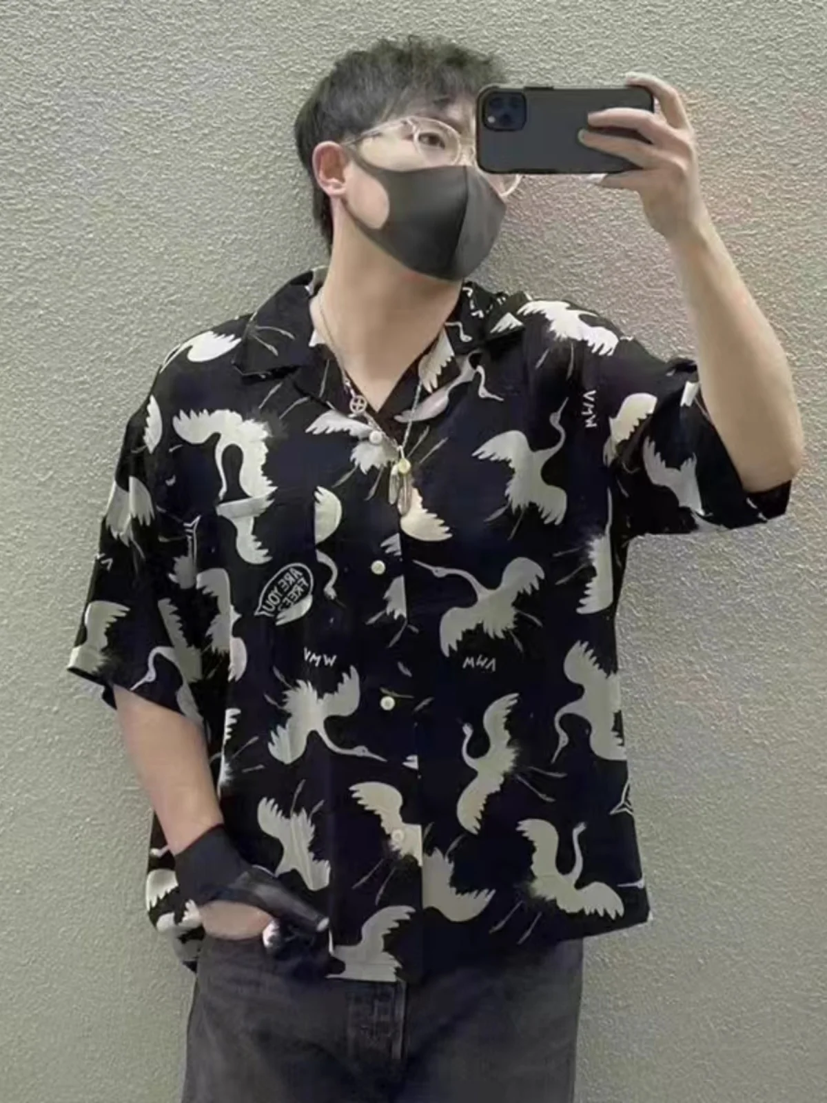 Рубашка VISVIM FIL 23SS CROSBY японская трендовая рубашка Nakamura Crane гавайская с коротким