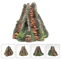 volcano bubbler aquarium volcano ornament air stone bubbler tank decoration aquarium air bubbling volcanic stone for tank