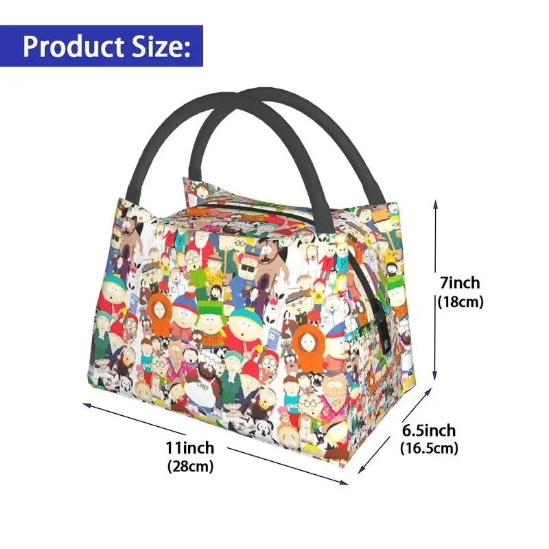 Портативная Сумка Для Обеда Женщин Изолированная Термосумка Пикника С Рисунком