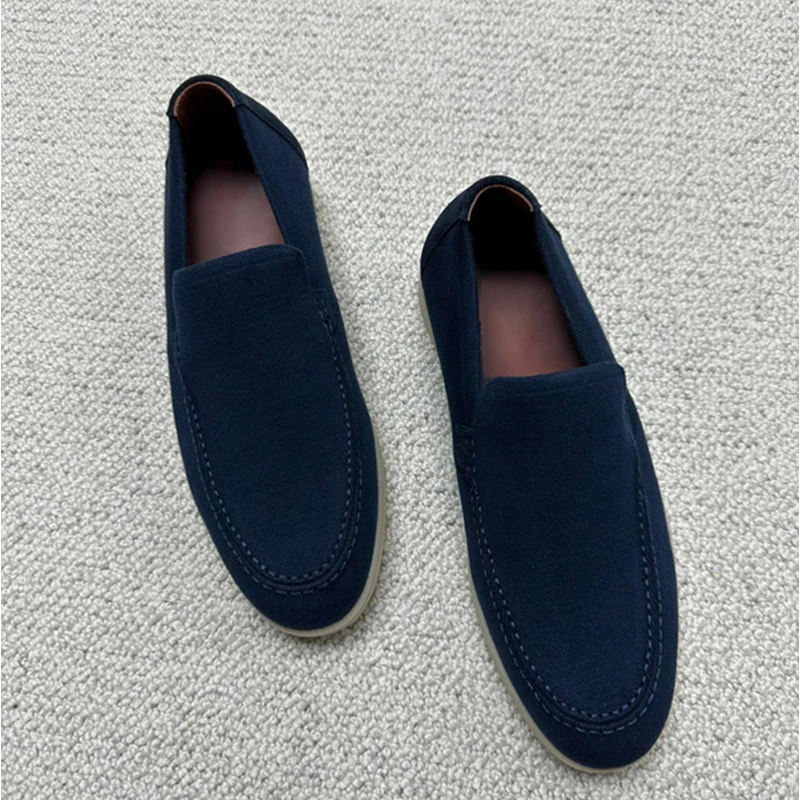 

Suede Men's Loafers Men Summer Walk Shoes Luxury Flats Soft Sole Comfortable Slip on Casual Moccasins Driving Beanie Shoes Male
