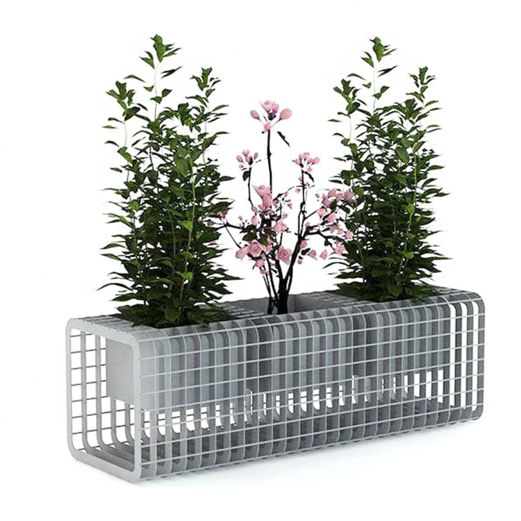 Фабричный дизайн под заказ коммерческий горшок для растений оцинкованный