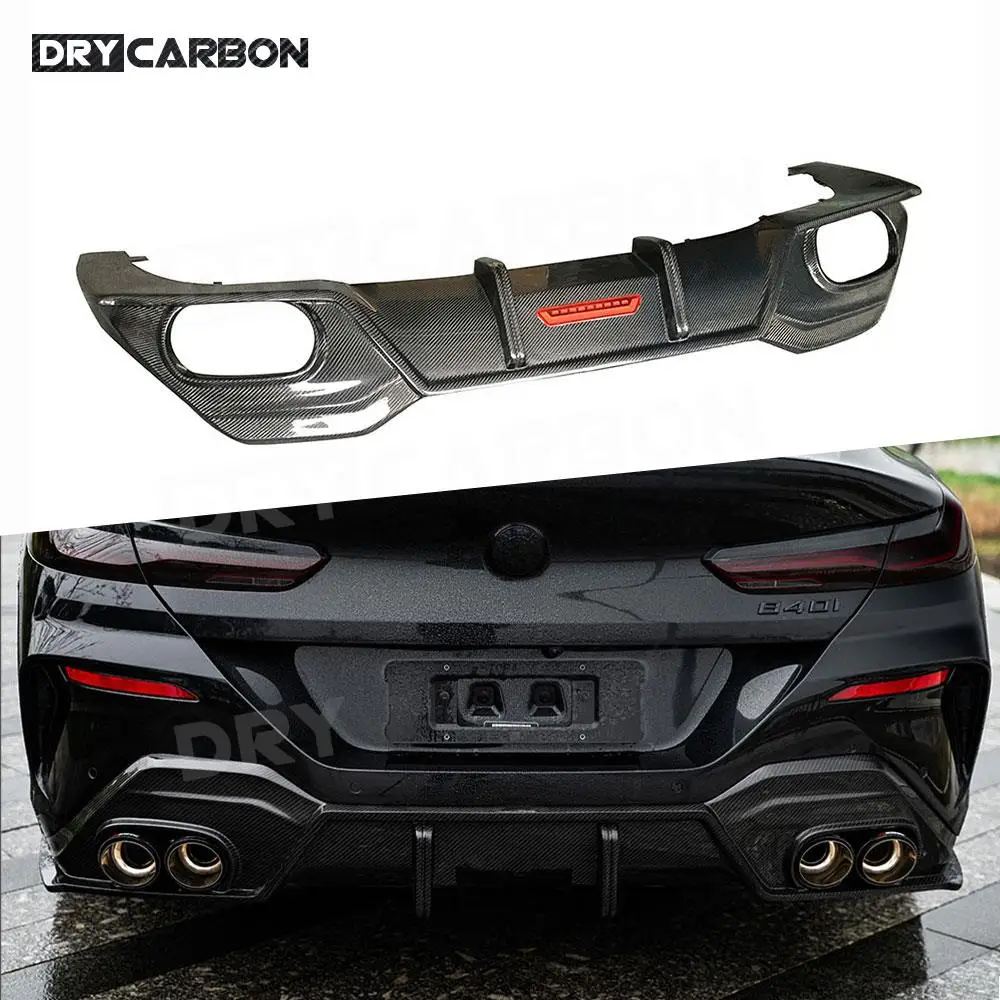 Для BMW 8 серии 840i G14 G15 G16 2019 2020 сухой задний бампер из углеродного волокна диффузор