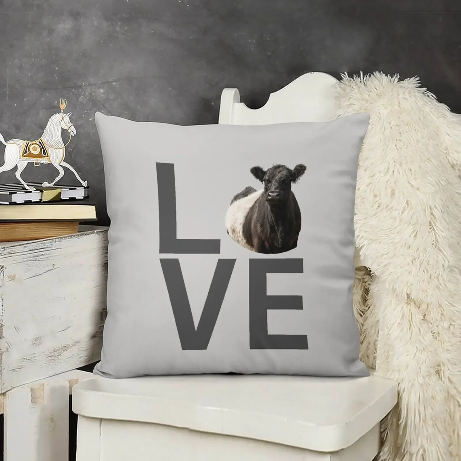 LOVE Поясная подушка Galloway Cows наволочка роскошные аксессуары для дома декоративные