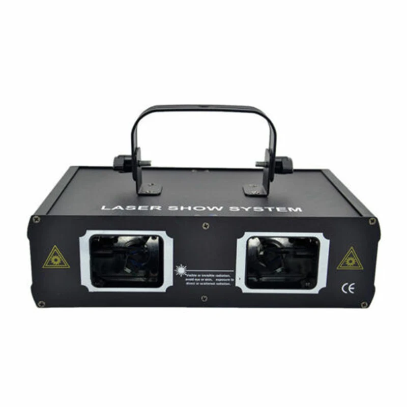 

New DMX512 Stage Lighting Effect Double Hole Disco DJ Laser Beam Line Scanner Projector RGB Dance Bar Xmas Party Wedding Light