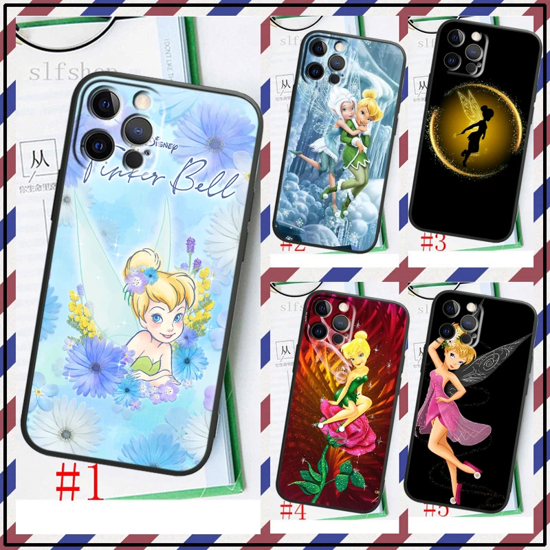 

Wonderful Fairy Tinker Bell Phone Case For Apple iPhone 14 13 12 11 SE XS XR X 7 8 6 5 mini Plus Pro MAX 2020 Black FUndas TPU