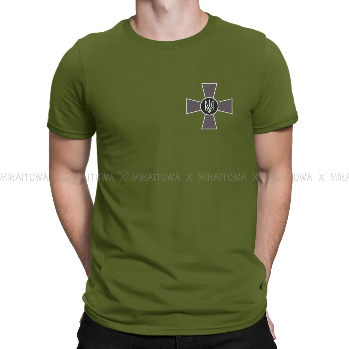 

Zelensky Military Emblem of the Army Casual TShirt Emblem of the Ukrainian Armed Forces T Shirt Men Short Sleeve Special Gift