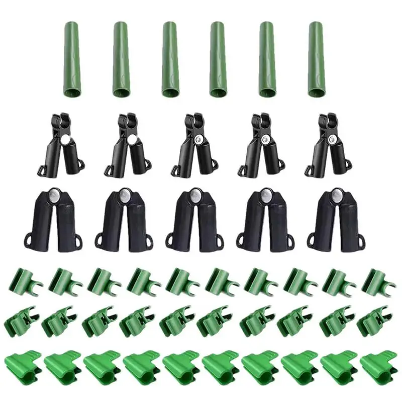 

Adjustable Plant Trellis Connector Clip 46Pcs Plant Stakes Garden Connector 16mm Connecting Joint Buckle Clip for Build Stable