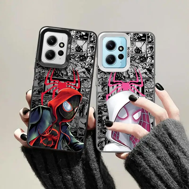 Чехлы для телефонов с героями комиксов Marvel Человек-паук Gwen Xiaomi Poco C50 X3 NFC C61 C51 X3pro