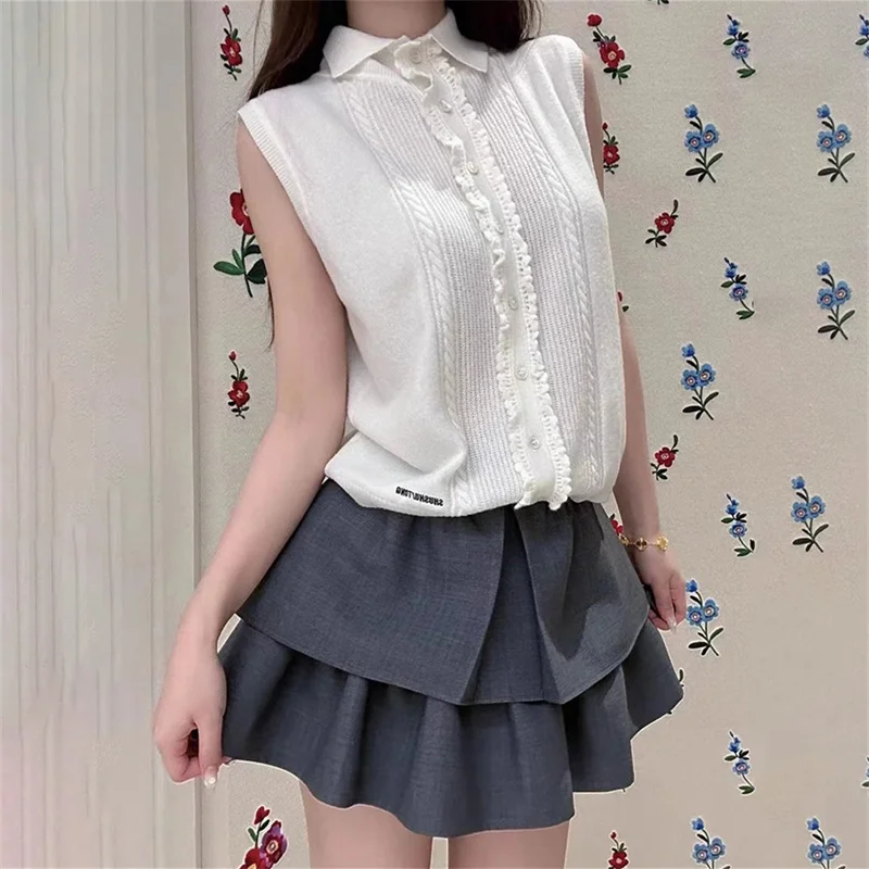 Кардиган женский новый эластичный вязаный облегающий жилет на осень 2024 свитер из