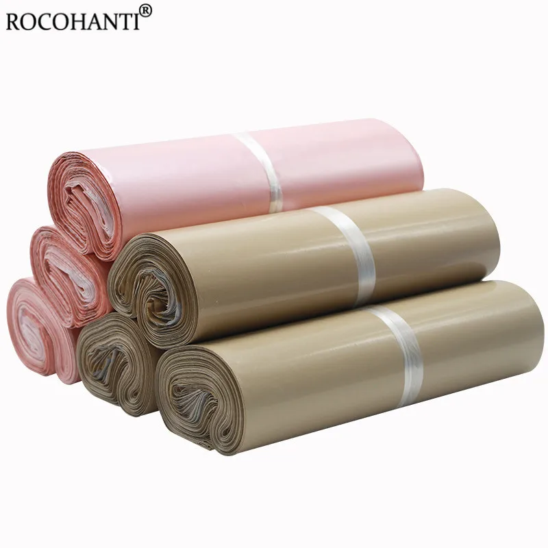 Оригинальные пакеты для экспресс-доставки абрикосового цвета полиэтиленовые