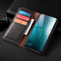 litchi patter genuine leather magnetic flip cover for xiaomi poco c3 c31 x2 x3 gt pro x3 nfc c40 case luxury wallet