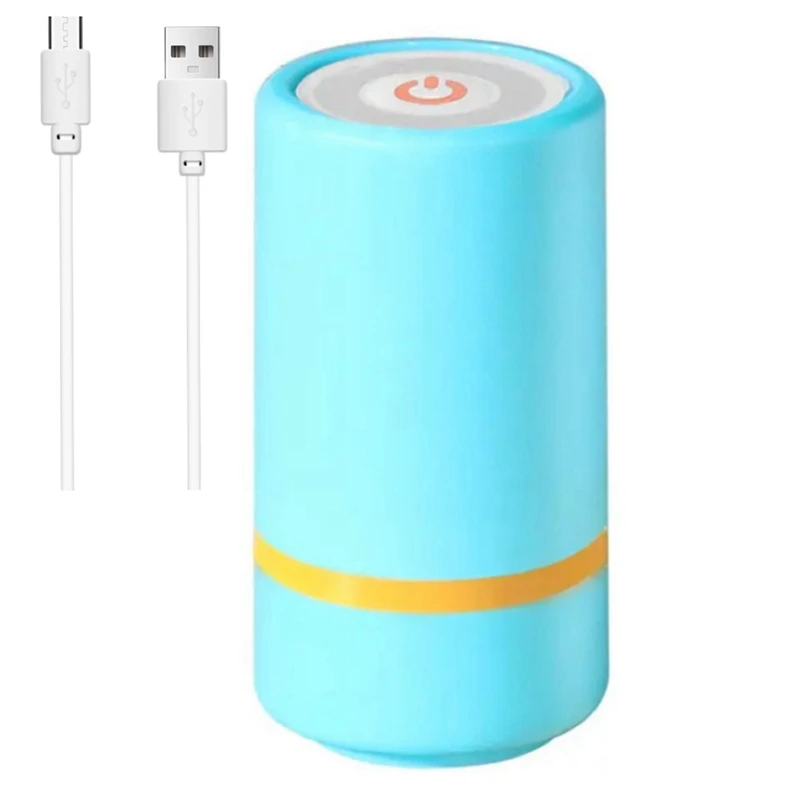 

Portable USB Rechargeable Handheld Mini Bag Sealer Food Vacuum Sealer Machine Easy Carrying With 10 Bags Blue