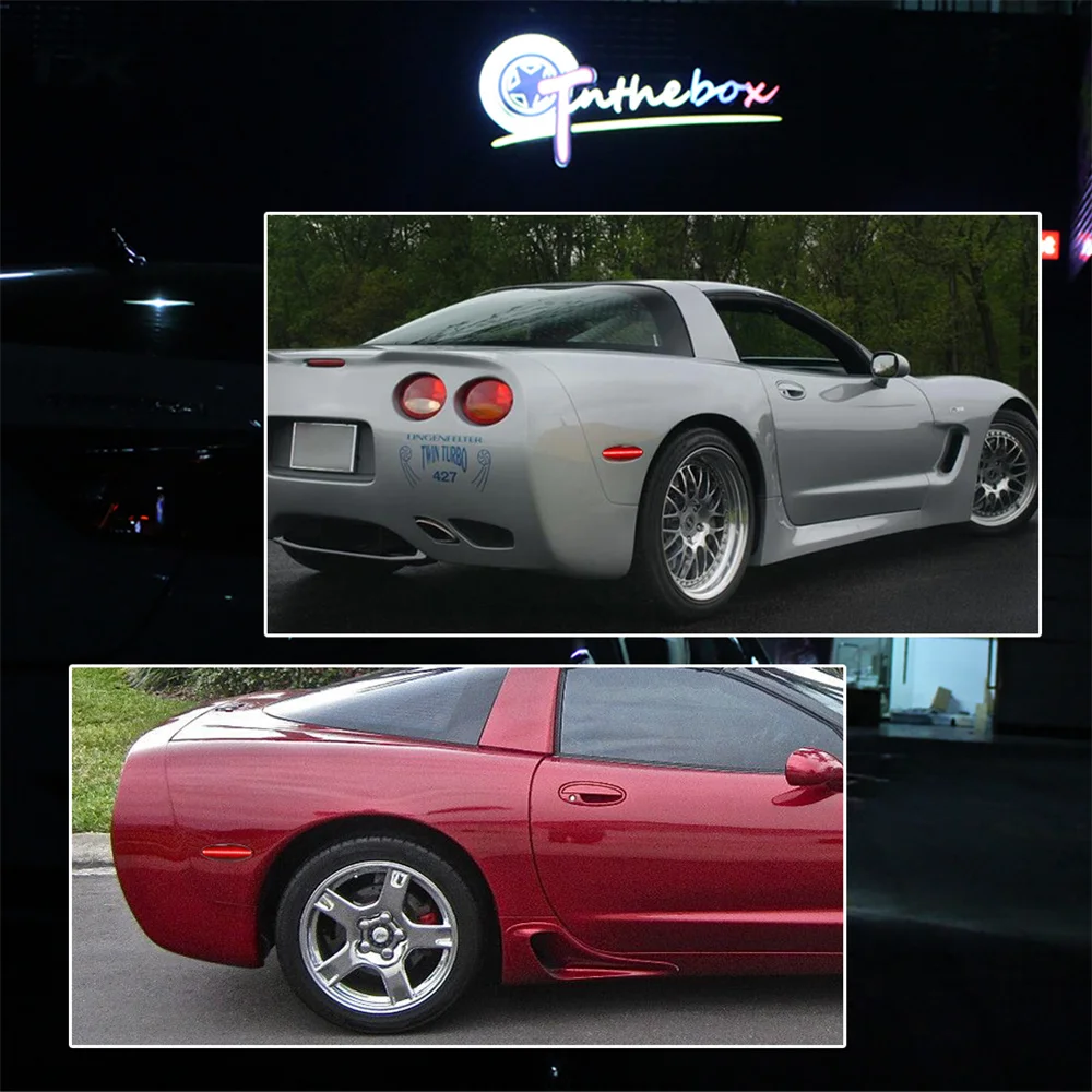 Светодиодные боковые габаритные индикаторы заднего бампера для Chevrolet Corvette C5 1997-2004 гг., проблесковый фонарь на крыло, парковочный фонарь дальнего света (art.: 3920d395ea780) - 3920d395ea780