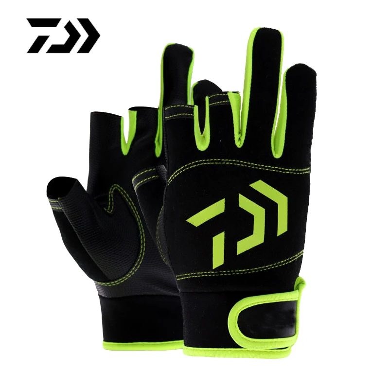 1 пара рыболовных перчаток три пальца защита для рыбалки на открытом воздухе