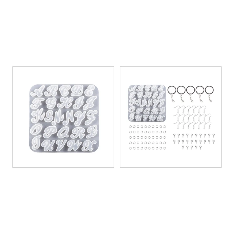 

Reversed Alphabet Silicone Resin Mold Letter Resin Mold for DIY Jewelry Making