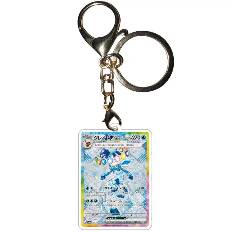 Фото Акриловые брелки с изображением покемонов, экшн-игрушки, аниме Umbreon Leafeon Eevee Espeon Sylveon Jolteon Flareon, коллекция фигурок «сделай сам», кулон №2