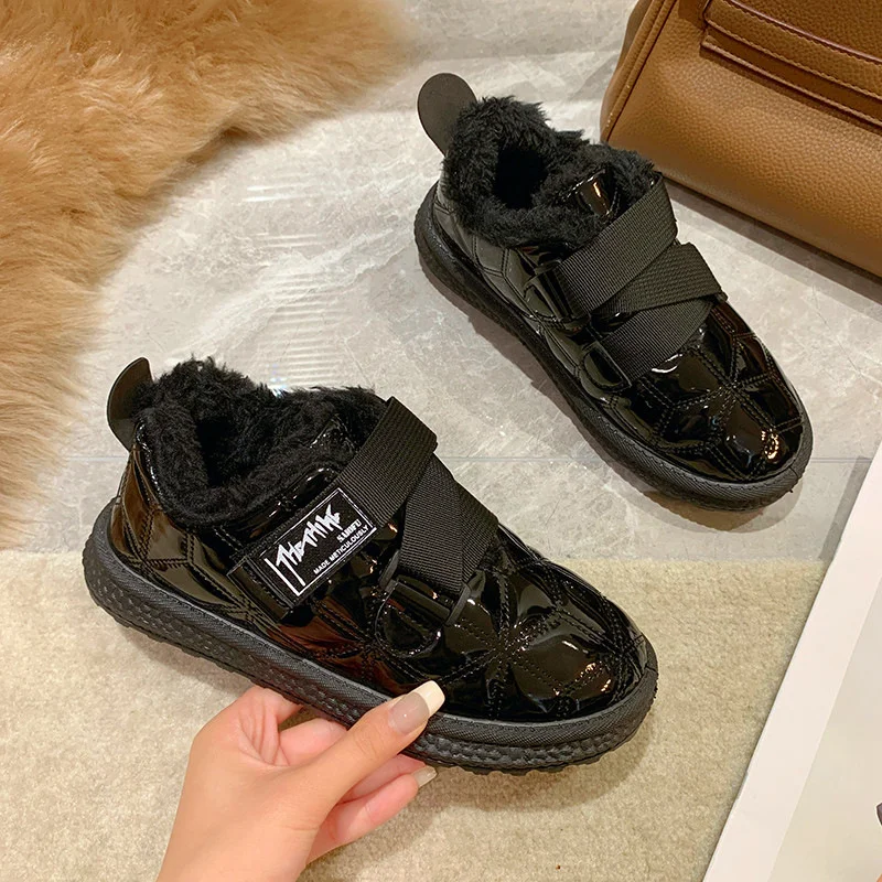 

Thick-soled sports shoes women's autumn and winter plush warm sports shoes students all-match casual shoes women shoes