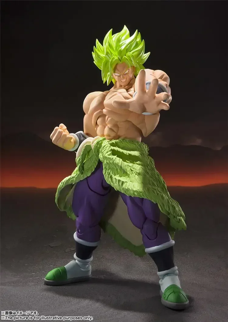 Фото 100% оригинальные Bandai Dragon Ball Shf Sh Figuarts Broly Fullpower Фигурки Аниме Модель Игрушки Фигурка ПВХ Подарок В наличии №2