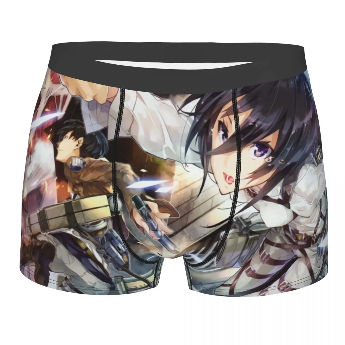 

Mikasa Levi Colossal Attack on Titan Anime Underpants Cotton Panties Men's Underwear Sexy Shorts Boxer Briefs