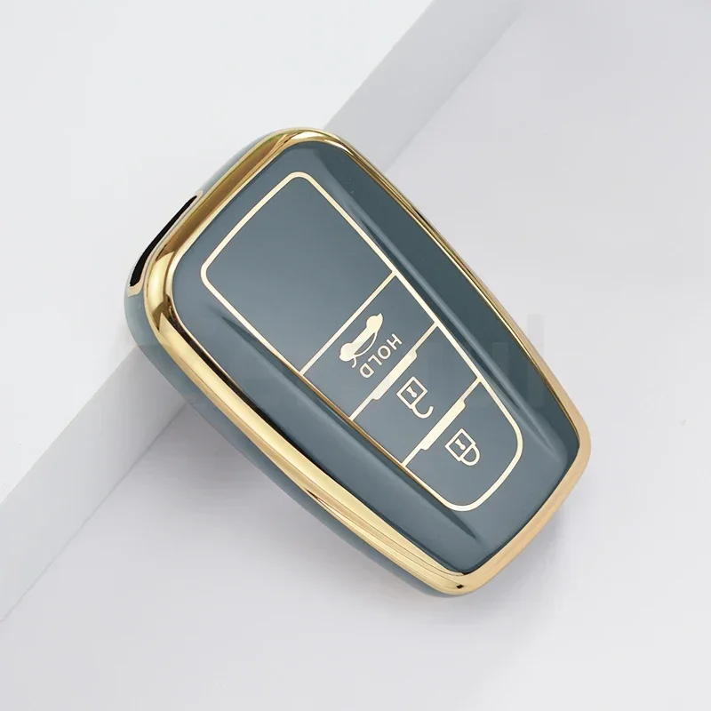 Для Toyota Camry CHR Corolla RAV4 Avalon Land Cruiser Prado Prius 2017-2022 Мягкий чехол из ТПУ с дистанционным