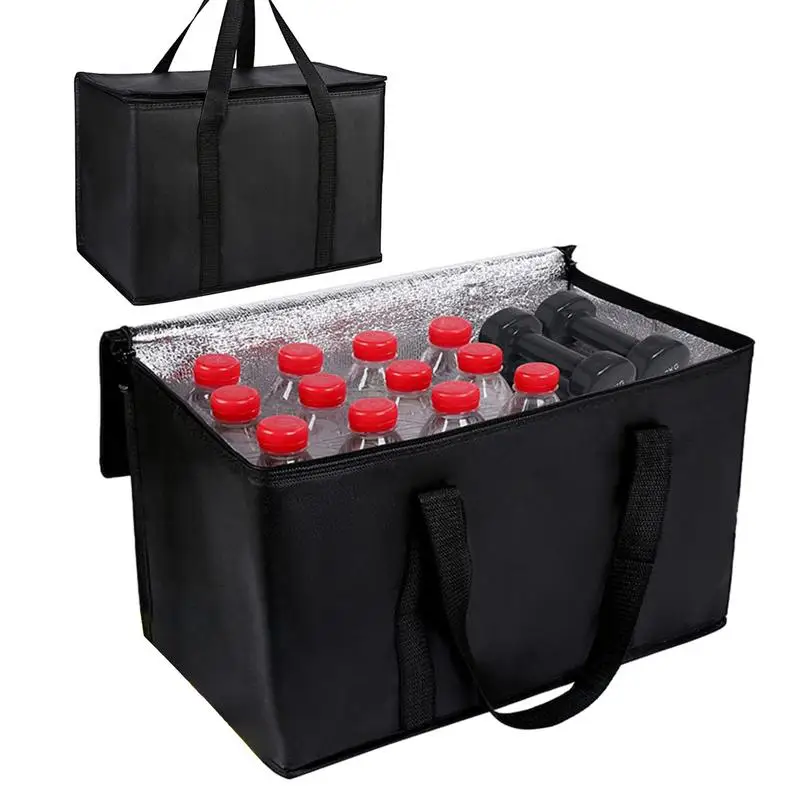 

Insulated Bags For Food Delivery Heavy Duty Large Insulated Bag, Collapsible Cooler Bag 65-70L Grocery Tote for Groceries, Cool