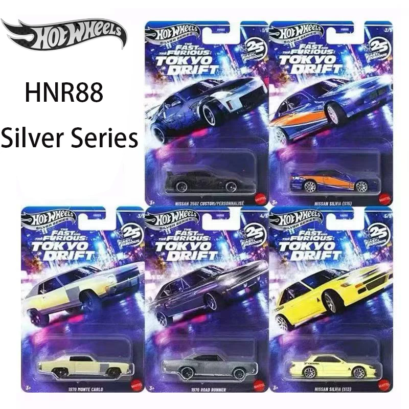 Фото Новая литая под давлением модель автомобиля из сплава Hot Wheels Silver Series HNR88 Fast & Furious Plymouth, коллекция автомобилей №1