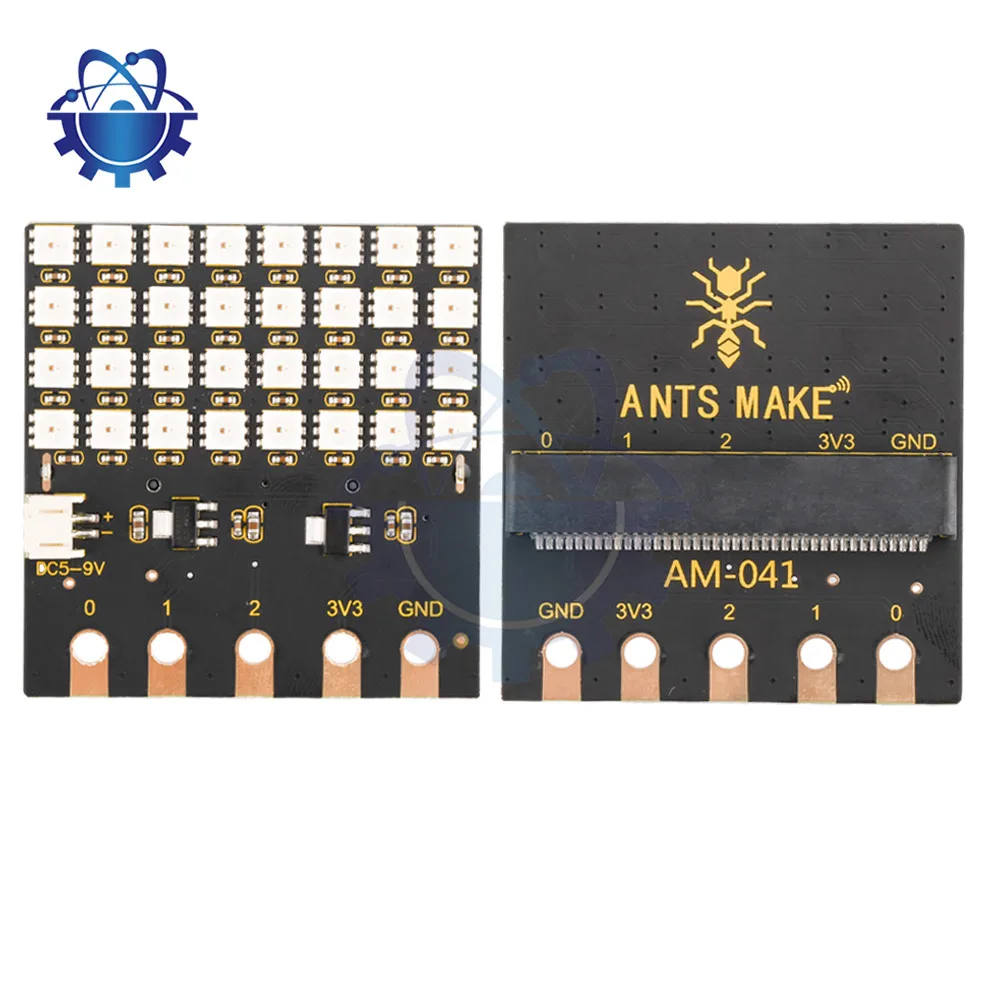 

SK6812 LED Module With Integrated Driver 32-bit Rectangular Dot Matrix Micro Bit Control Board Connected By Suitable